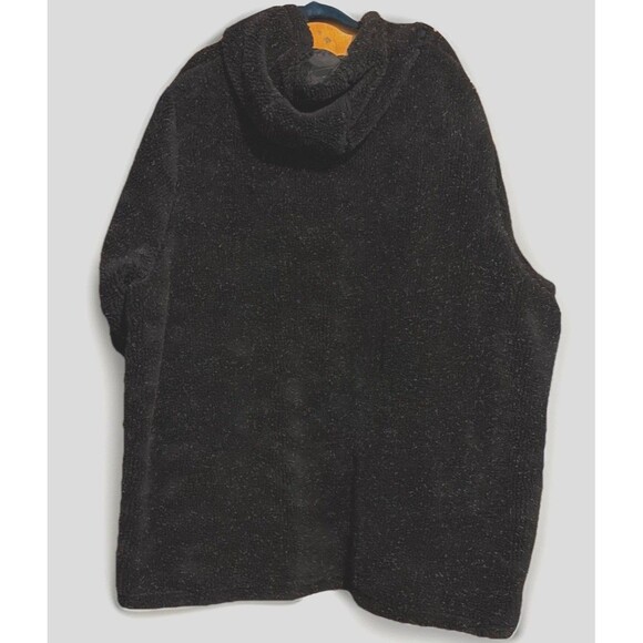 Women Within Plus Size 4X 34/36 Black Coat Button Down W/Hood Fall Winter Jacket - Picture 2 of 9